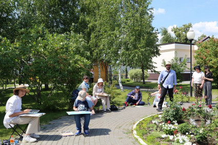 В Иоанновском женском монастыре прошел детско-юношеский пленэр
