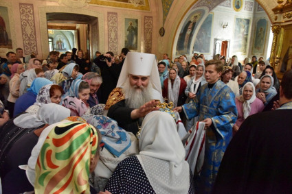 Всенощное бдение в Никольском кафедральном соборе г. Оренбурга