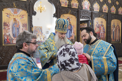 Божественная литургия в храме в честь иконы Божией Матери «Всех скорбящих Радость» г. Саратова
