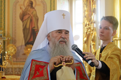 Архиерейское богослужение в Малиновке