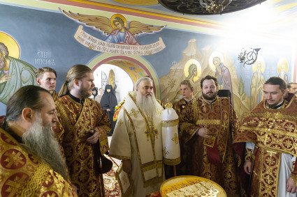 Божественная литургия в Свято-Алексиевском женском монастыре г. Саратова