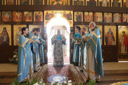 Божественная литургия в Благовещенском храме г.Вольска