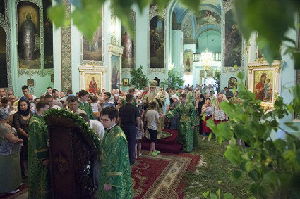 Всенощное бдение в храме Сошествия Святого Духа г. Саратова