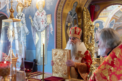 Божественная литургия в Свято-Троицком кафедральном соборе г. Саратова