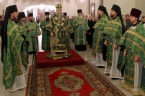 Божественная литургия в Свято-Никольском мужском монастыре г. Саратова