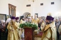 Божественная литургия в храме во имя пророка Божия Илии города Саратова