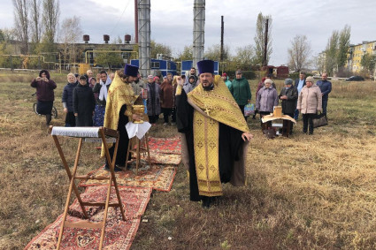 Совершен чин основания храма в селе Сторожевка