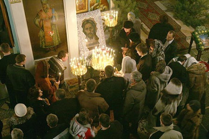 Рождество Христово в Свято-Духовском кафедральном соборе г.Саратова. Фото А. Курочкина
