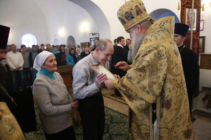 Божественная литургия в храме в честь Благовещения Пресвятой Богородицы г.Саратова