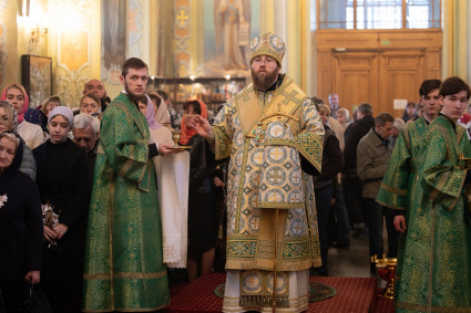 Митрополит Игнатий совершил всенощное бдение в Покровском соборе г. Саратова
