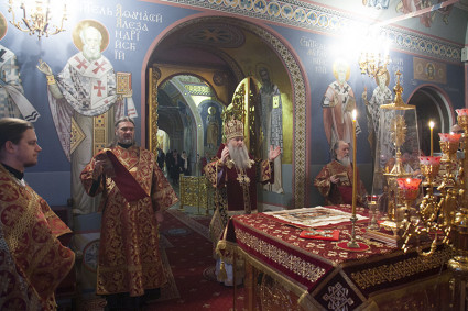 Божественная литургия в Свято-Троицком кафедральном соборе г.Саратова