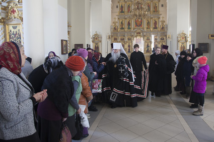Литургия Преждеосвященных Даров в Свято-Троицком кафедральном соборе г. Вольска