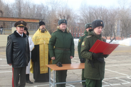 Руководитель епархиального отдела принял участие в мероприятии ко Дню защитника Отечества
