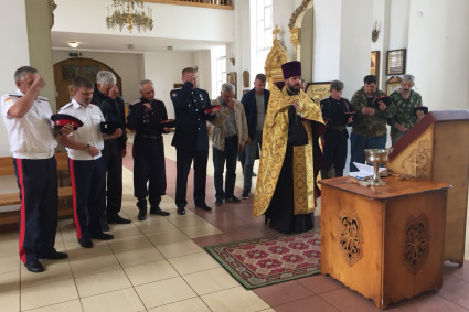 В Казанском храме освятили икону святого Илии Муромца — покровителя казачества
