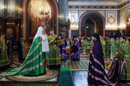 Святейший Патриарх Московский и всея Руси Кирилл с сонмом архипастырей совершил хиротонию архимандрита Варфоломея (Денисова) во епископа Балаковского и Николаевского