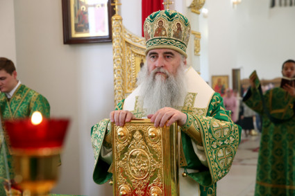 Божественная литургия в храме Рождества Христова г. Саратова