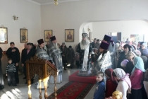 Литургия Преждеосвященных Даров в храме во имя святого Архангела Михаила г.Аткарска