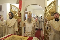 Божественная литургия в храме во имя святой равноапостольной Марии Магдалины г. Саратова