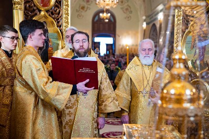 Великое освящение Свято-Троицкого кафедрального собора г. Покровска (Энгельса)