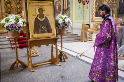 В Саратов доставлена икона преподобного Сергия Радонежского с частицей мощей