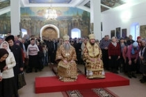 Божественная литургия в храме в честь Покрова Божией Матери г.Покровска (Энгельса)