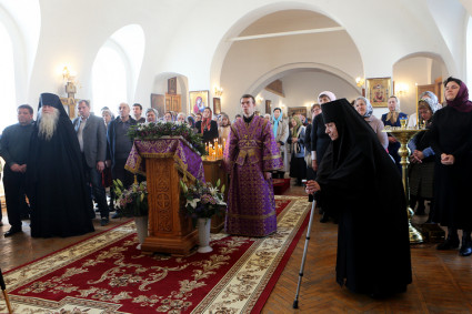 Божественная литургия и панихида в Спасо-Преображенском мужском монастыре г. Саратова
