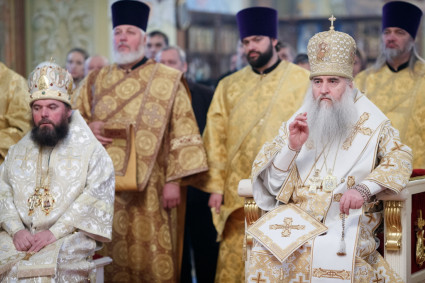Состоялось соборное служение архиереев и духовенства Саратовской митрополии