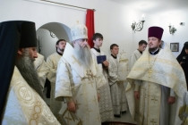 Божественная литургия в Свято-Алексиевском женском монастыре Саратова