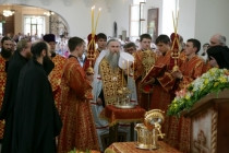 Всенощное бдение в Свято-Никольском мужском монастыре Саратова