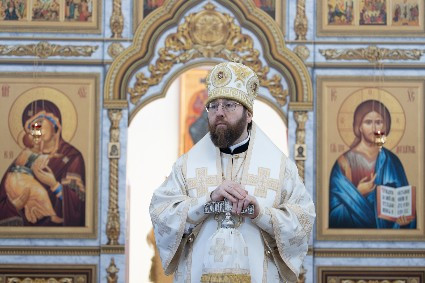 Митрополит Игнатий совершил Божественную литургию в храме святого апостола и евангелиста Иоанна Богослова с. Казанла
