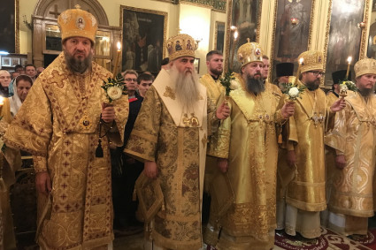 Всенощное бдение в Успенском кафедральном соборе г. Пензы
