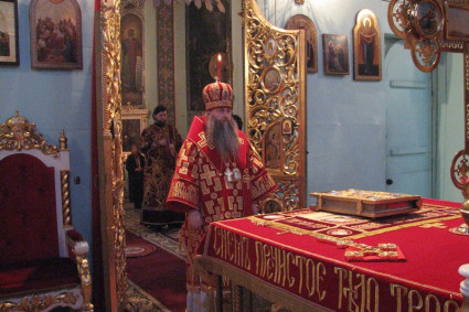 Всенощное бдение в Духосошественском кафедральном соборе г. Саратова