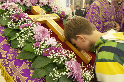 Всенощное бдение в Свято-Троицком кафедральном соборе г. Вольска