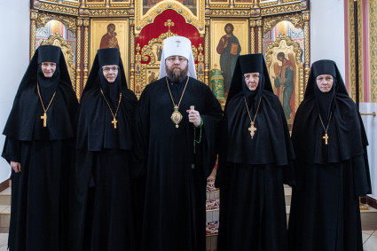 Митрополит Игнатий совершил Божественную литургию в Иоанновском женском монастыре с. Алексеевка