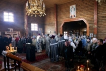 Литургия Преждеосвященных Даров в храме в честь Сретения Господня Саратова