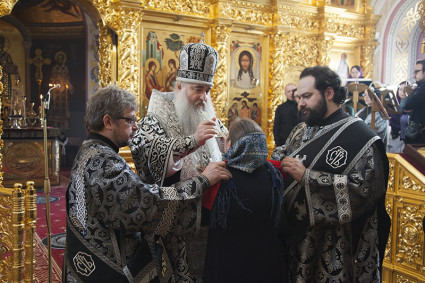 Литургия Преждеосвященных Даров в Свято-Троицком кафедральном соборе г. Саратова