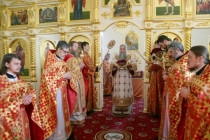 Божественная литургия в Казанском храме п. Татищево