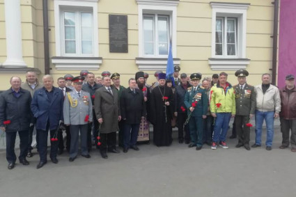 На территории Спасо-Преображенского монастыря открыта мемориальная доска ликвидаторам аварии на Чернобыльской АЭС