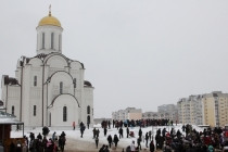 Празднование Масленицы в Георгиевском храме Саратова