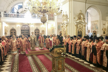 Всенощное бдение в кафедральном соборе святого праведного Феодора Ушакова г. Саранска