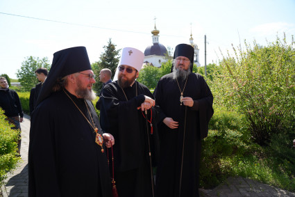 Посещение архиереями Саратовской митрополии Свято-Никольского женского монастыря п. Монастырский