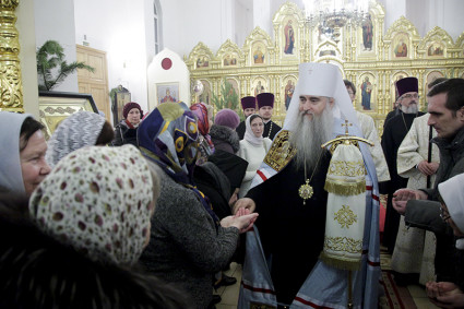 Всенощное бдение в храме в честь Казанской иконы Божией Матери г.Саратова