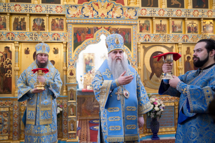 Божественная литургия в Свято-Алексиевском женском монастыре г. Саратова
