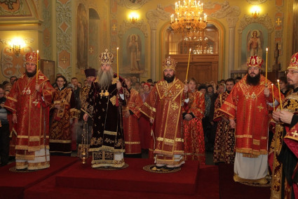 Всенощное бдение в Покровском храме г. Саратова