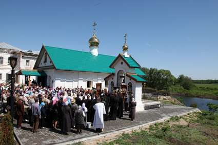 Великое освящение храма во имя святого апостола и евангелиста Иоанна Богослова в Иргизском Воскресенском мужском монастыре с. Криволучье Балаковского района