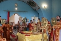 Божественная литургия в храме Архангела Михаила с. Донгуз Балтайского района
