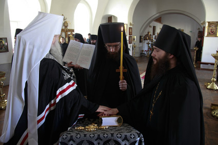 Монашеский постриг в Свято-Преображенском мужском монастыре г.Саратова