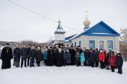 Митрополит Игнатий совершил чин освящения крестов и куполов для Свято-Никольского храма с. Стригай