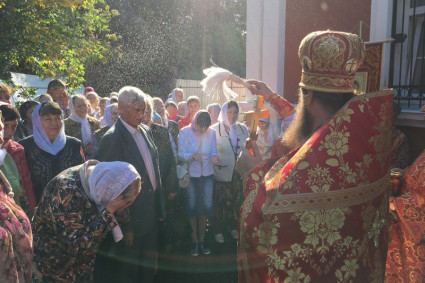 Престольный праздник в новом храме во имя святых мучеников Адриана и Наталии г. Саратова