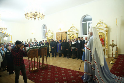 Всенощное бдение в храме в честь Казанской иконы Божией Матери р.п. Татищево